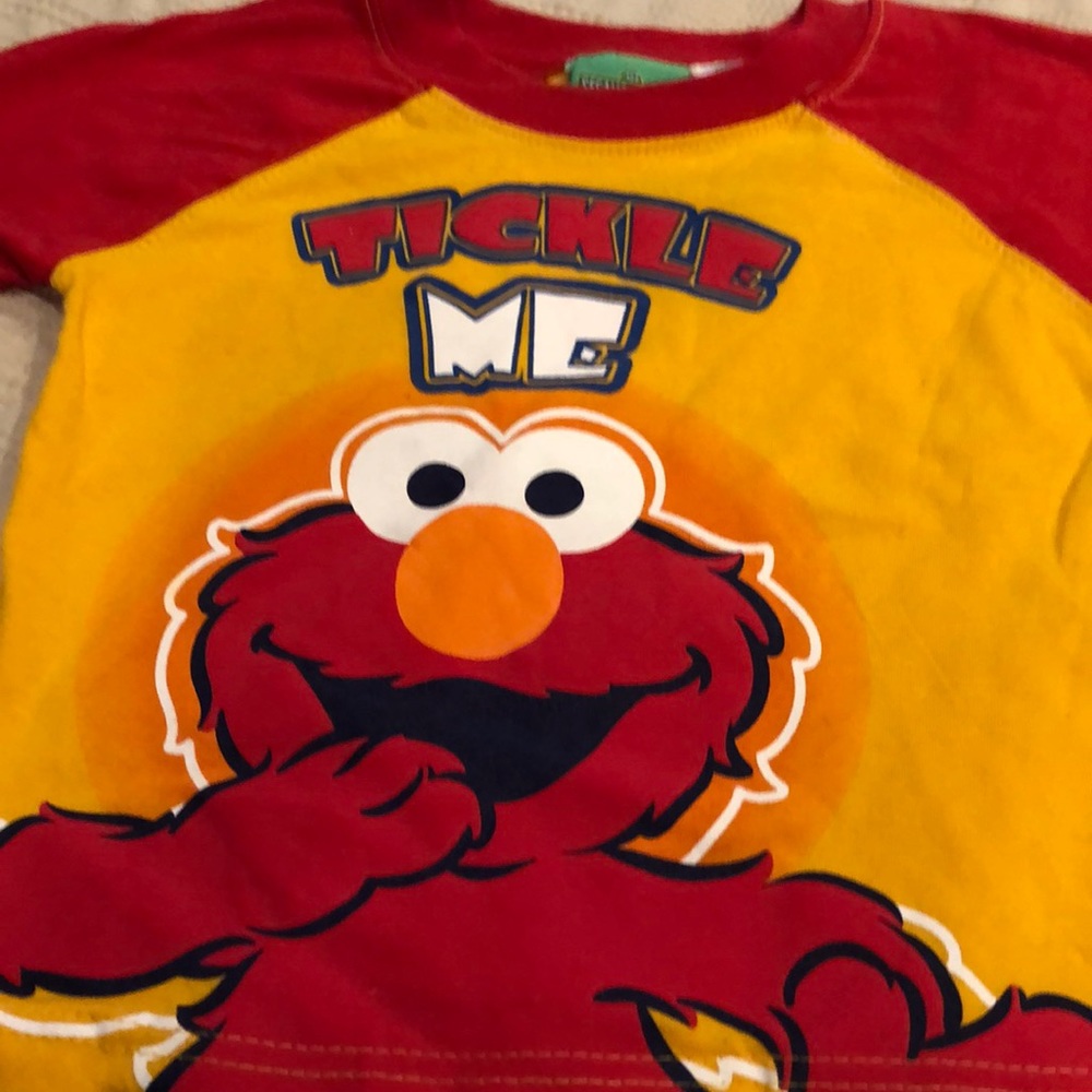 T-shirt Elmo toddler boys size 3T new 123 Sesame Street cotton short sleeves